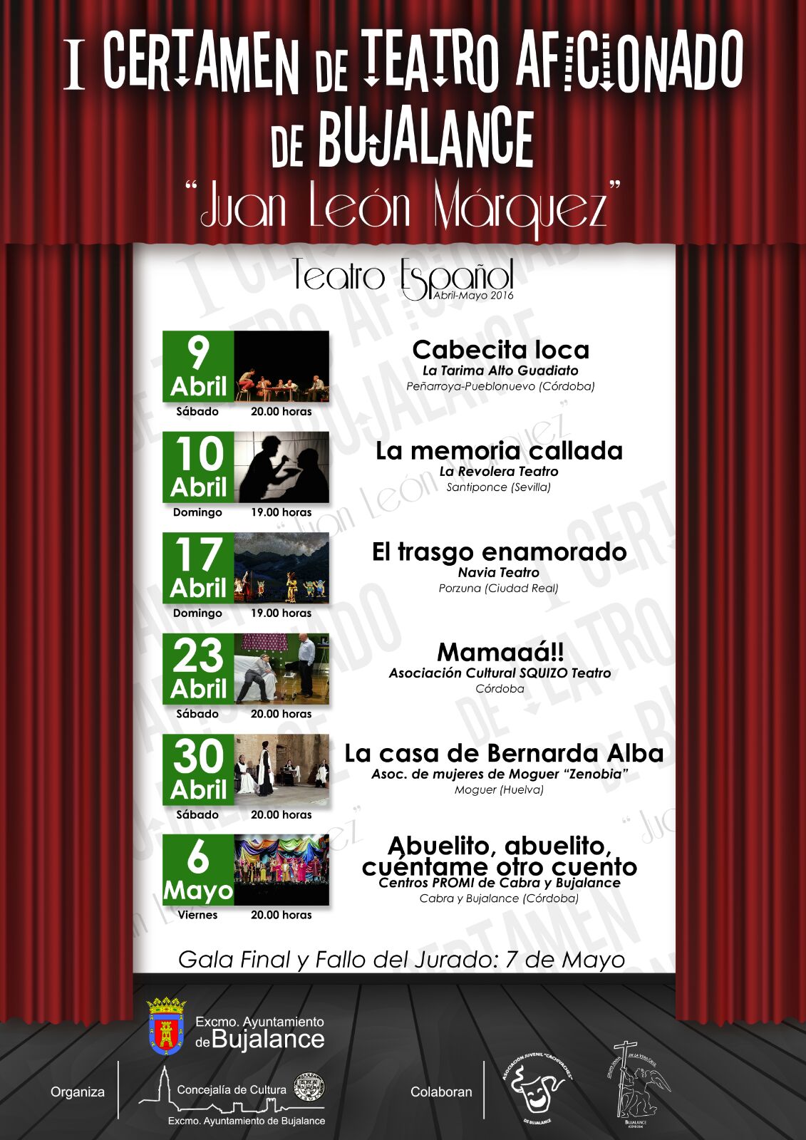 I Certamen de Teatro aficionado de Bujalance "Juan León Márquez"
