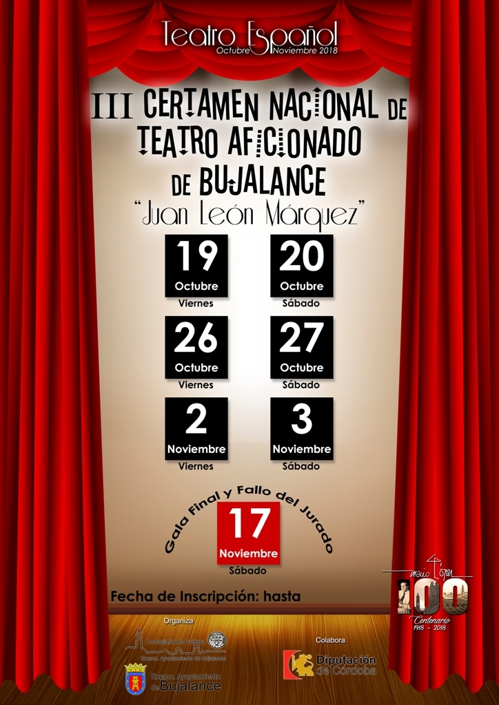 III Certamen Nacional de Teatro Aficionado - Juan León Márquez