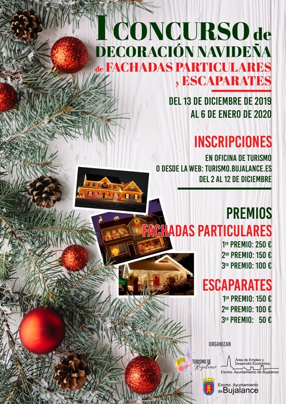 Concurso de decoración navideña de escaparates y fachadas de Bujalance