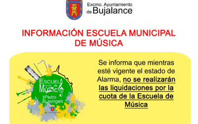 Información sobre la Escuela Municipal de Música