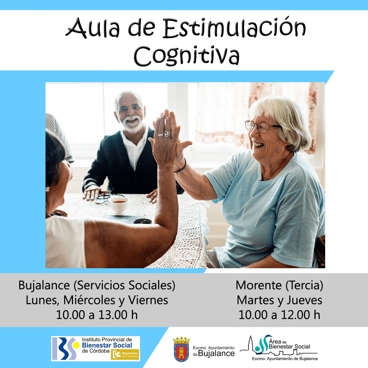 Aula de Estimulación Cognitiva para personas afectadas de alzheimer y/o demencia Bujalance