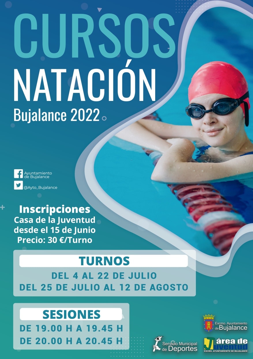 Cursos Natación - Verano 2022 Bujalance