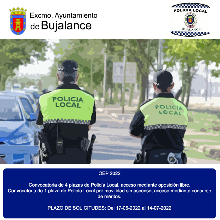 OEP 2022 Bujalance - Policía Local