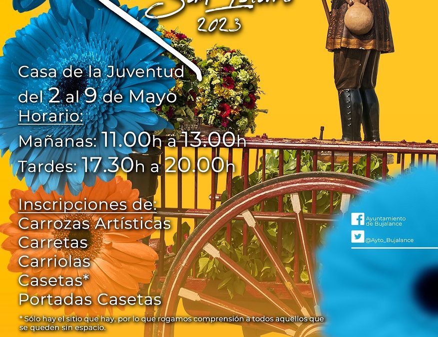 Inscripciones para la Romería de San Isidro 2023