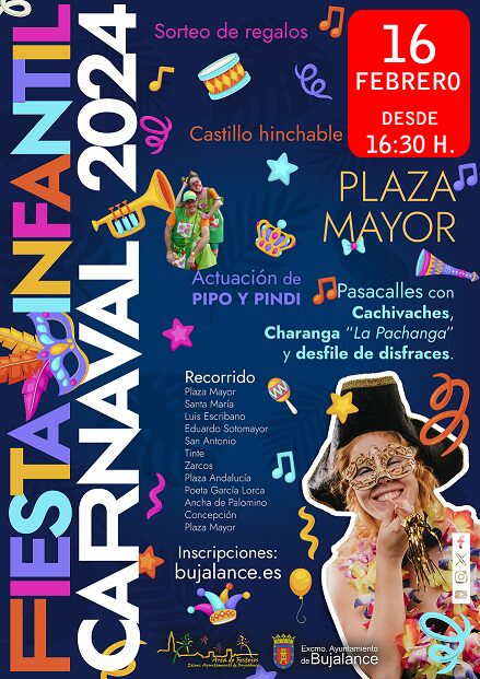 Fiesta Carnaval Infantil 2024 - Bujalance