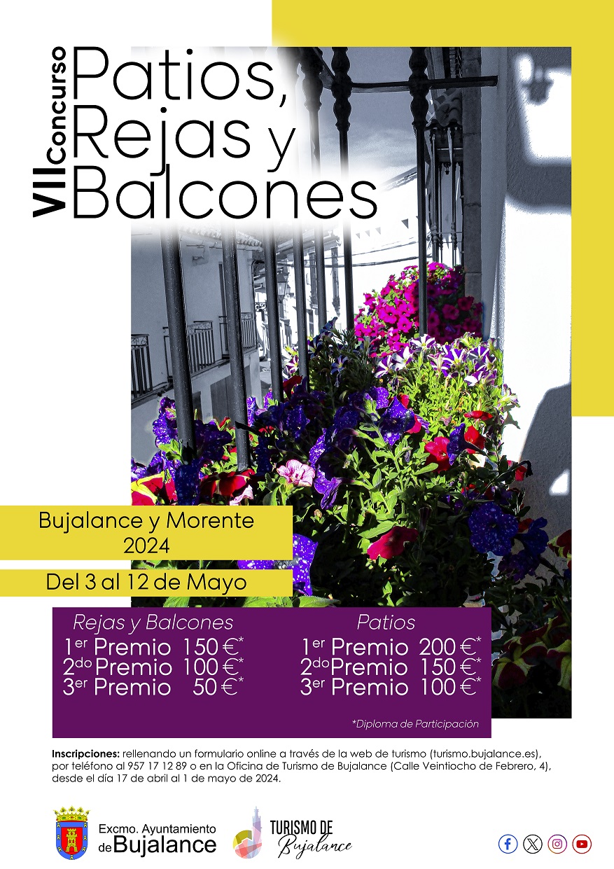 Concurso de patios, rejas y balcones - Bujalance y Morente 2024